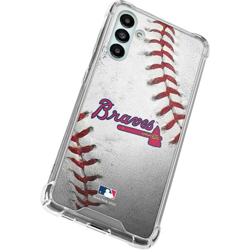 MLB Atlanta Braves Game Ball Galaxy A13 5G Clear Case