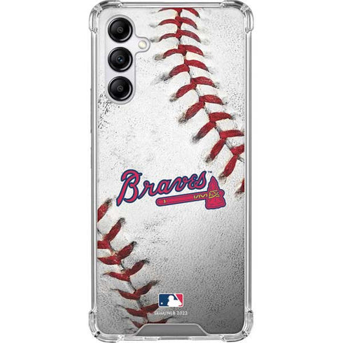 MLB Atlanta Braves Game Ball Galaxy A14 5G Clear Case