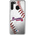 MLB Atlanta Braves Game Ball Galaxy A21 Clear Case