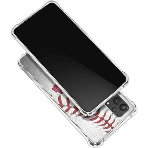 MLB Atlanta Braves Game Ball Galaxy A32 5G Clear Case