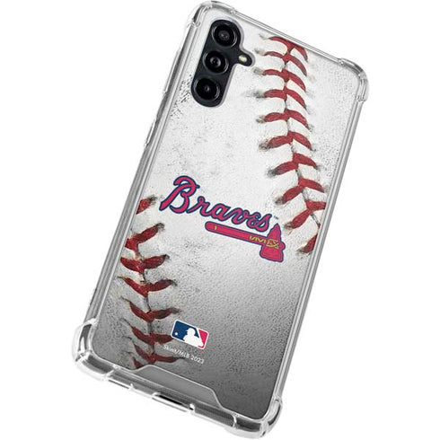 MLB Atlanta Braves Game Ball Galaxy A54 5G Clear Case
