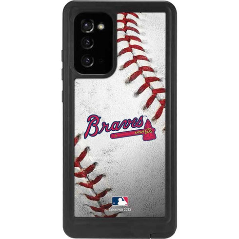 MLB Atlanta Braves Game Ball Galaxy Note20 5G Waterproof Case