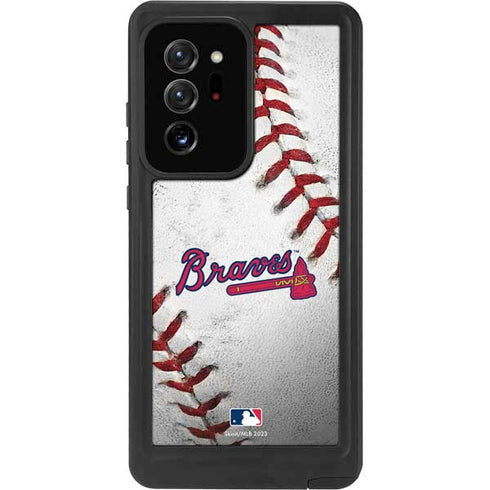 MLB Atlanta Braves Game Ball Galaxy Note20 Ultra 5G Waterproof Case