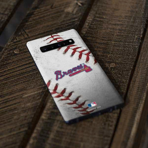 MLB Atlanta Braves Game Ball Galaxy S10 Skin