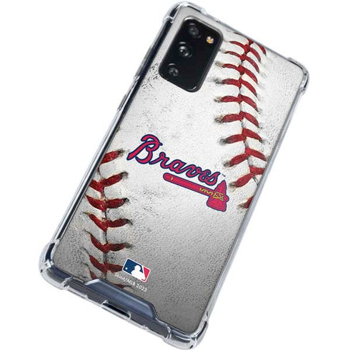 MLB Atlanta Braves Game Ball Galaxy S20 FE Clear Case