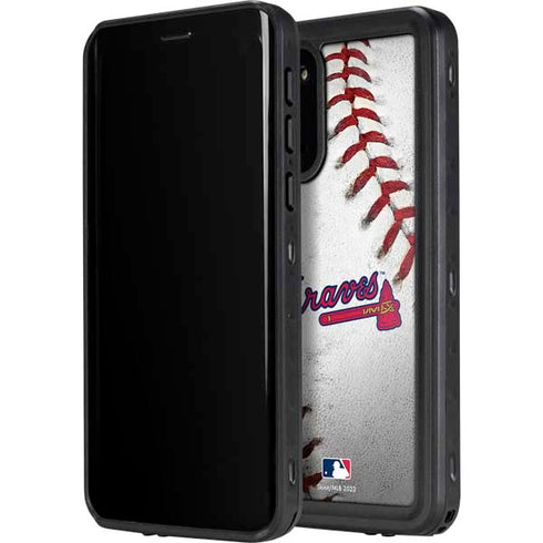 MLB Atlanta Braves Game Ball Galaxy S20 Waterproof Case
