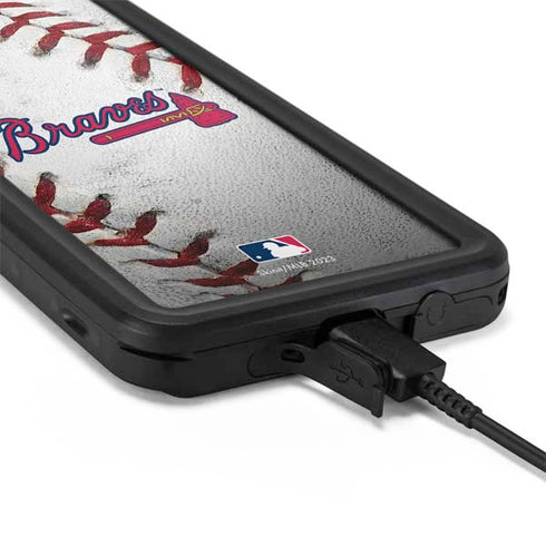 MLB Atlanta Braves Game Ball Galaxy S20 Waterproof Case