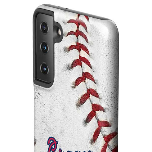 MLB Atlanta Braves Game Ball Galaxy S21 Plus 5G Pro Case