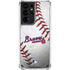 MLB Atlanta Braves Game Ball Galaxy S21 Ultra 5G Clear Case