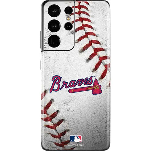 MLB Atlanta Braves Game Ball Galaxy S21 Ultra 5G Skin