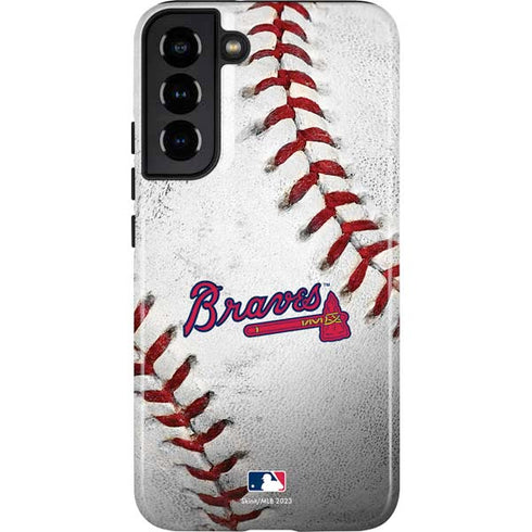 MLB Atlanta Braves Game Ball Galaxy S22 Plus Pro Case