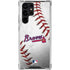 MLB Atlanta Braves Game Ball Galaxy S22 Ultra Clear Case