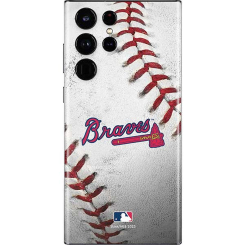MLB Atlanta Braves Game Ball Galaxy S22 Ultra Skin