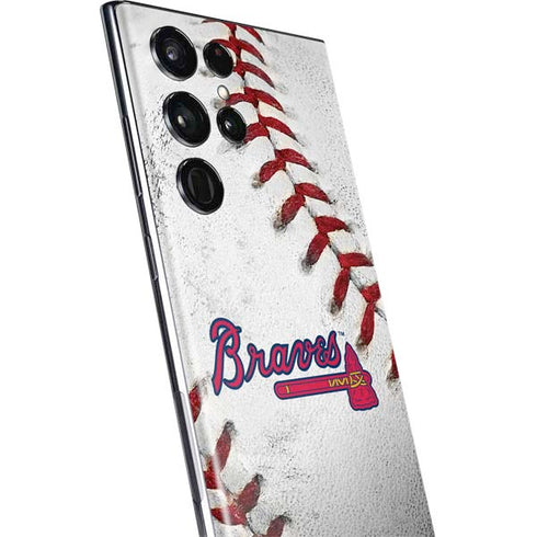 MLB Atlanta Braves Game Ball Galaxy S22 Ultra Skin