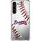MLB Atlanta Braves Game Ball Galaxy S23 Plus Clear Case