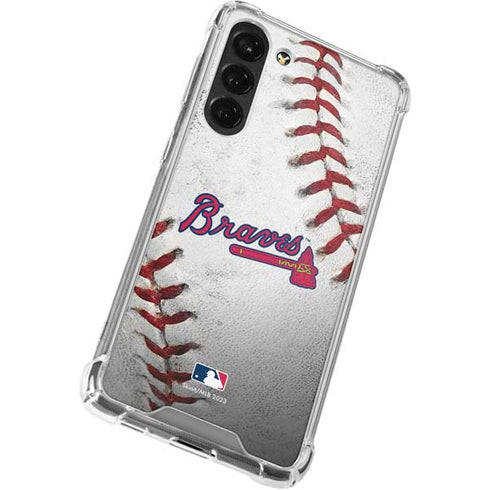 MLB Atlanta Braves Game Ball Galaxy S23 Plus Clear Case