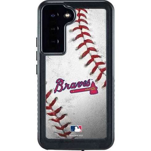 MLB Atlanta Braves Game Ball Galaxy S23 Plus Waterproof Case