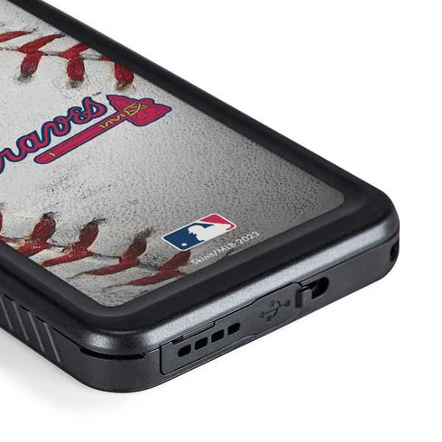 MLB Atlanta Braves Game Ball Galaxy S23 Waterproof Case
