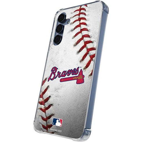 MLB Atlanta Braves Game Ball Galaxy S24 Clear Case