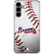 MLB Atlanta Braves Game Ball Galaxy S24 Plus Clear Case