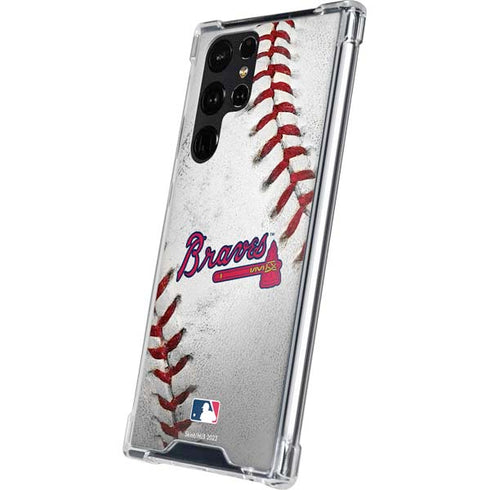 MLB Atlanta Braves Game Ball Galaxy S24 Ultra Clear Case