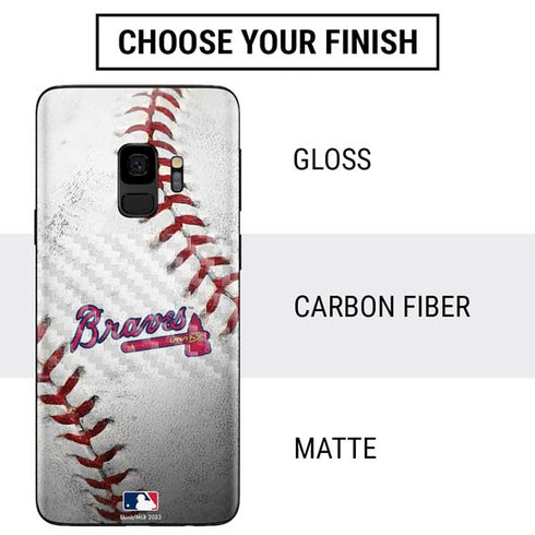 MLB Atlanta Braves Game Ball Galaxy S9 Skin