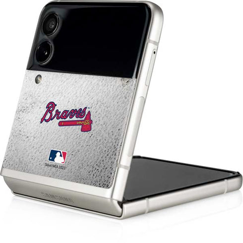 MLB Atlanta Braves Game Ball Galaxy Z Flip3 5G Skin