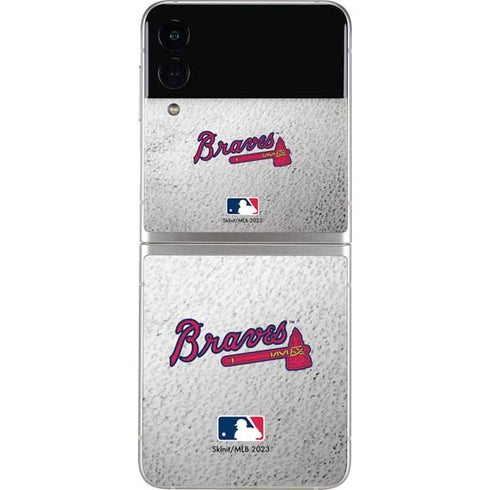 MLB Atlanta Braves Game Ball Galaxy Z Flip4 5G Skin