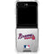 MLB Atlanta Braves Game Ball Galaxy Z Flip5 5G Clear Case