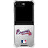 MLB Atlanta Braves Game Ball Galaxy Z Flip5 5G Clear Case