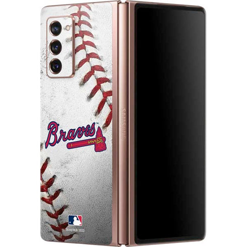 MLB Atlanta Braves Game Ball Galaxy Z Fold2 5G Skin