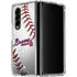 MLB Atlanta Braves Game Ball Galaxy Z Fold4 5G Clear Case