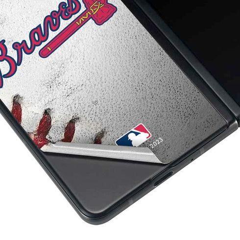 MLB Atlanta Braves Game Ball Galaxy Z Fold4 5G Skin