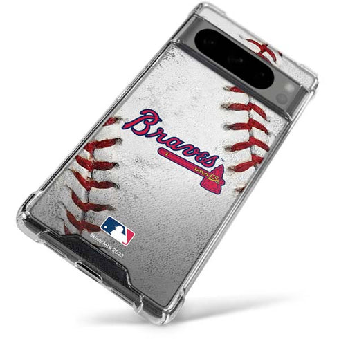 MLB Atlanta Braves Game Ball Google Pixel 8 Pro Clear Case