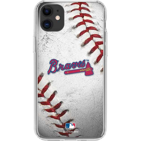 MLB Atlanta Braves Game Ball iPhone 11 Clear Case