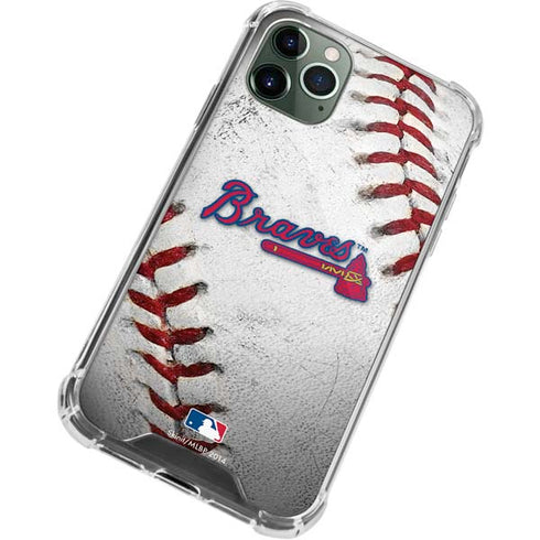 MLB Atlanta Braves Game Ball iPhone 11 Pro Max Clear Case