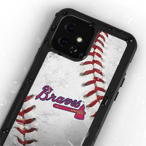 MLB Atlanta Braves Game Ball iPhone 12 Mini Waterproof Case