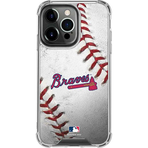 MLB Atlanta Braves Game Ball iPhone 13 Pro Clear Case