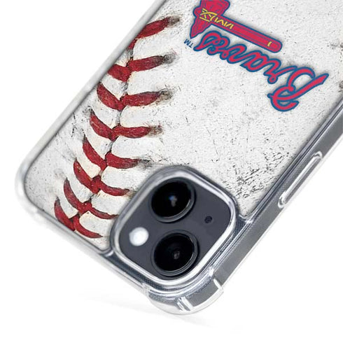 MLB Atlanta Braves Game Ball iPhone 15 MagSafe Case