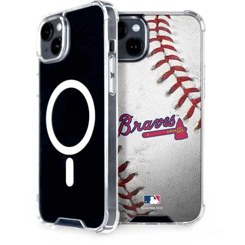 MLB Atlanta Braves Game Ball iPhone 15 MagSafe Case