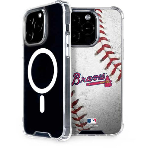 MLB Atlanta Braves Game Ball iPhone 14 Pro MagSafe Case