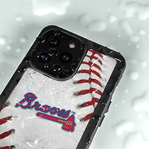 MLB Atlanta Braves Game Ball iPhone 14 Pro Max Waterproof Case
