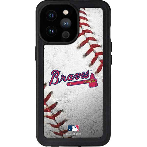 MLB Atlanta Braves Game Ball iPhone 14 Pro Max Waterproof Case