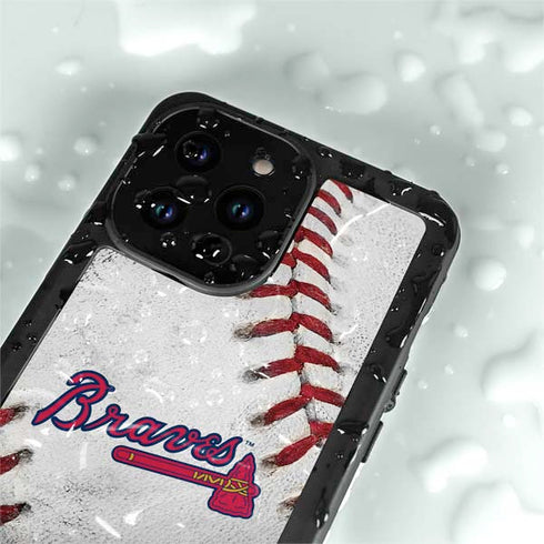 MLB Atlanta Braves Game Ball iPhone 14 Pro Waterproof Case