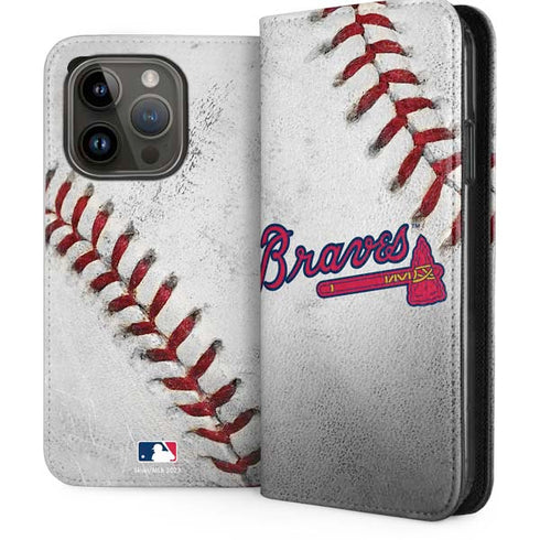 MLB Atlanta Braves Game Ball iPhone 15 Pro Folio Case