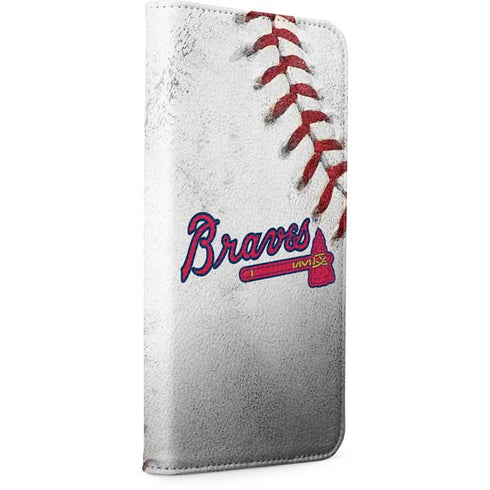MLB Atlanta Braves Game Ball iPhone 15 Pro Max Folio Case