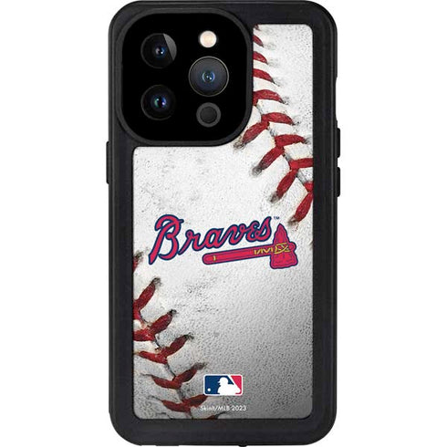 MLB Atlanta Braves Game Ball iPhone 15 Pro Waterproof Case