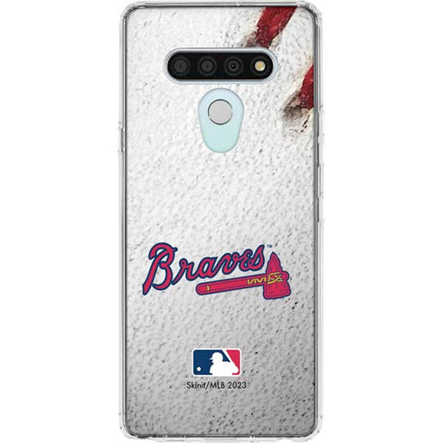 MLB Atlanta Braves Game Ball LG Stylo 6 Clear Case