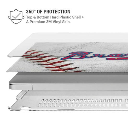 MLB Atlanta Braves Game Ball MacBook Air 13in M1 (2021) Case plus Skin