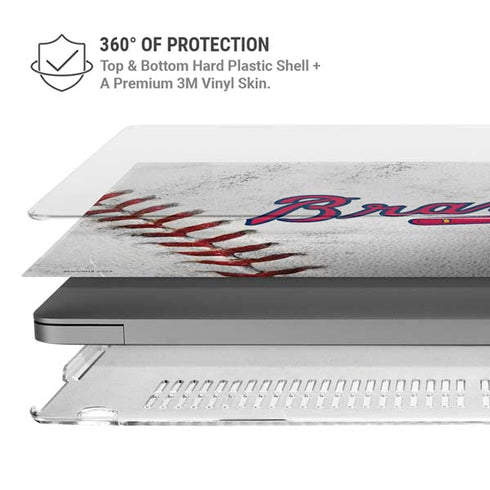 MLB Atlanta Braves Game Ball MacBook Pro 16in (2021-25) Case plus Skin